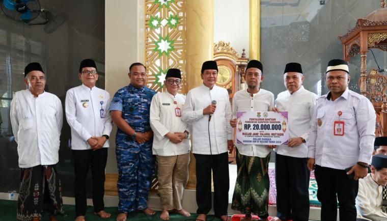 Pererat Silaturahmi dan Tampung Aspirasi Warga, Bupati Maesyal Rasyid Gelar Jumling di Masjid Jami Falahul Muttaqin Pagedangan