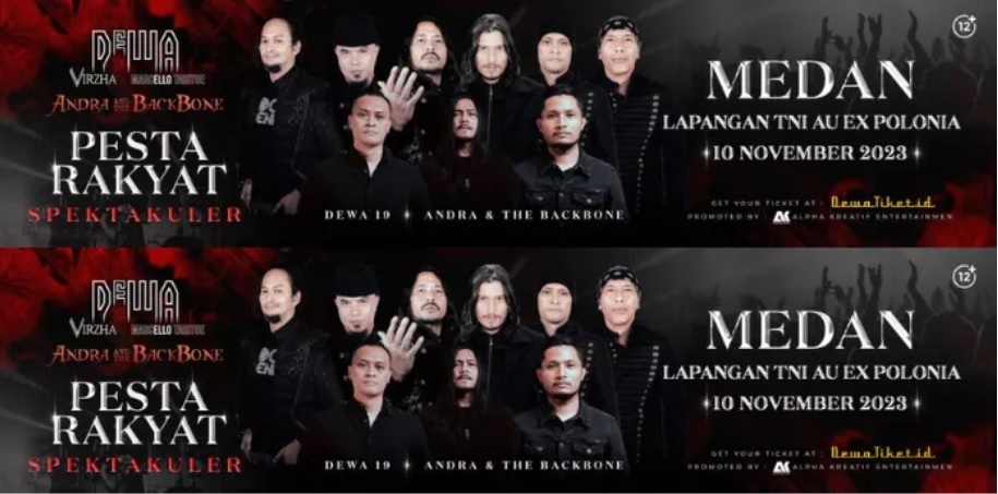 Konser Dewa 19 di 11 Tempat, Salah Satunya di Pondok Cabe, Cek Kapan di Kotamu dan Info Harga Tiketnya