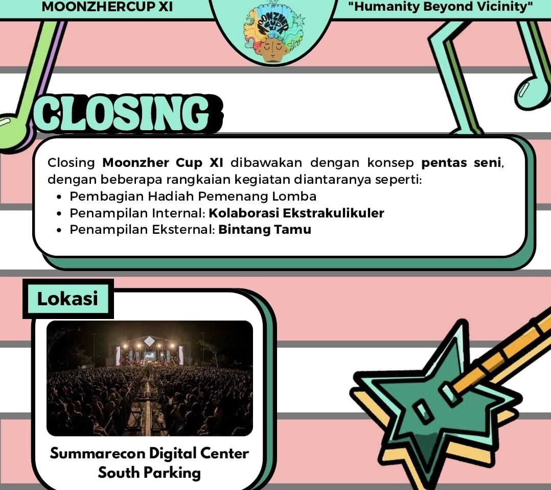 Puncak Moonzher Cup XI Bakal Digelar di Summarecon Digital Center, Bakal Ada Konser Musik Band Ternama Loh!