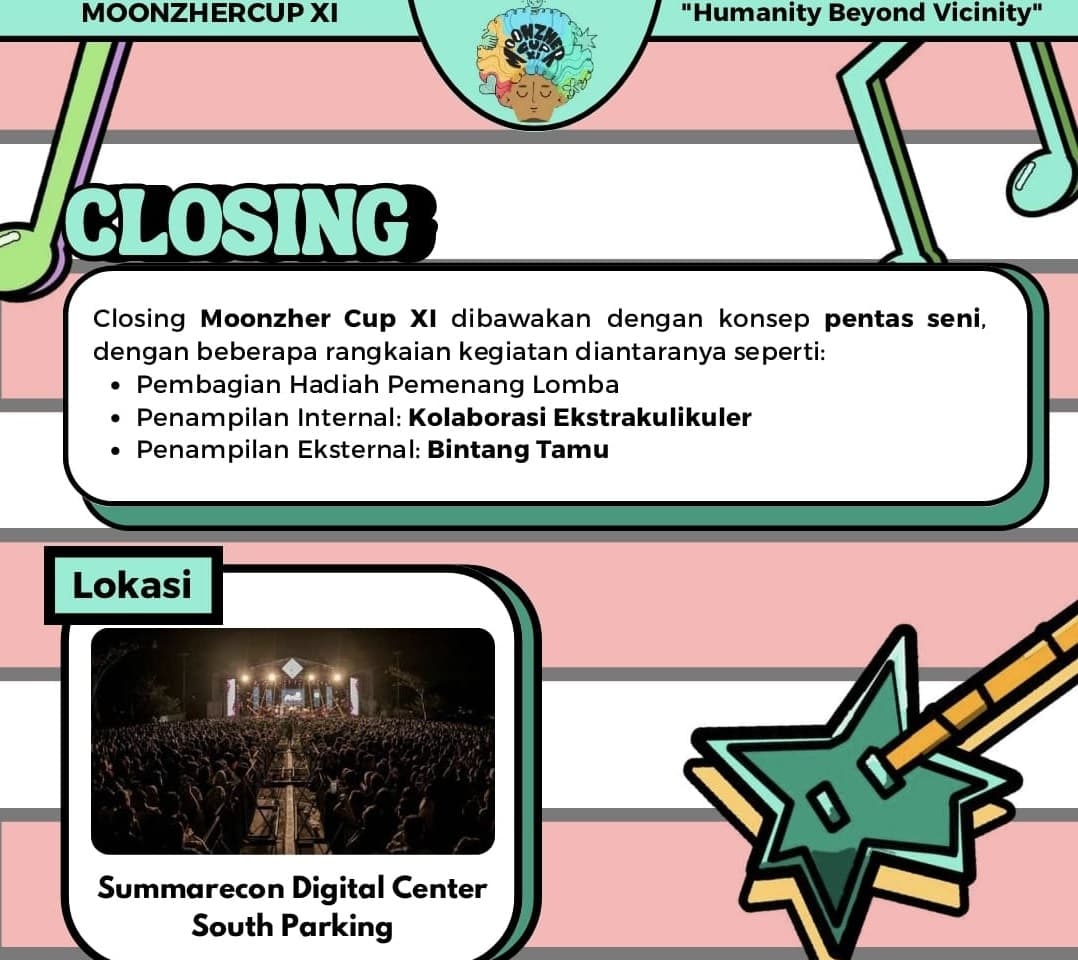 Puncak Moonzher Cup XI Bakal Digelar di Summarecon Digital Center, Bakal Ada Konser Musik Band Ternama Loh!