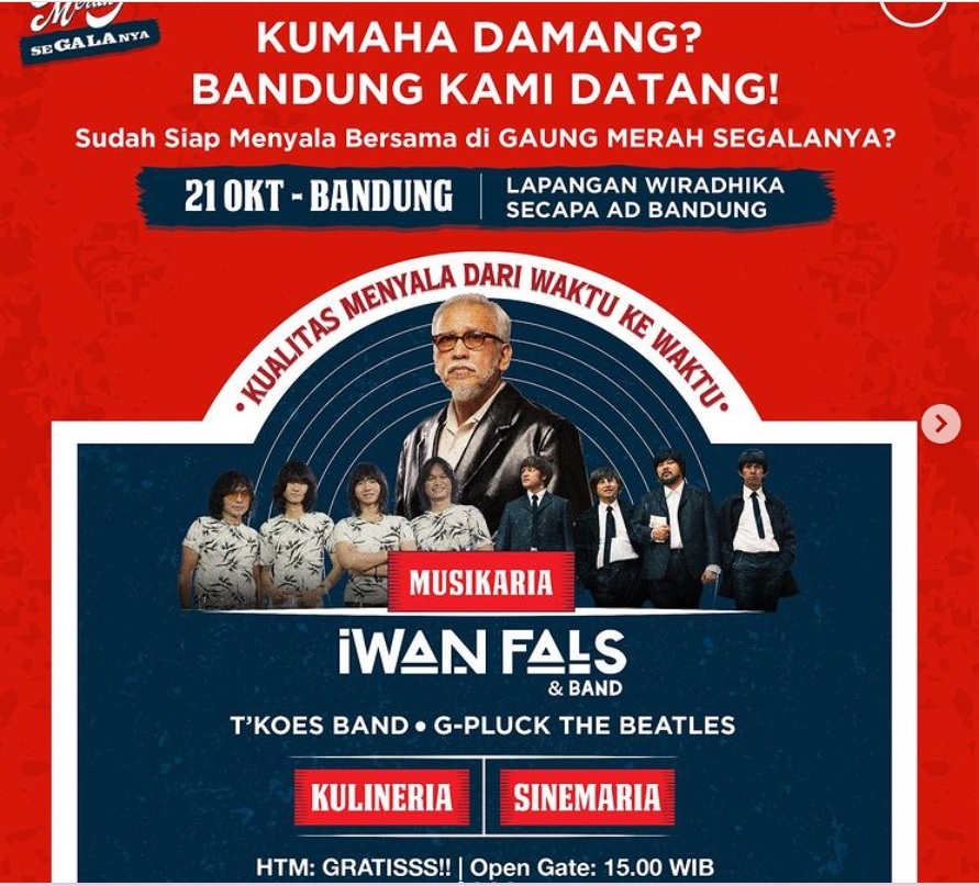 Kapan Konser Iwan Fals di Kota Makassar? Gratis, Jangan Terlewat Catat Tanggalnya di Sini
