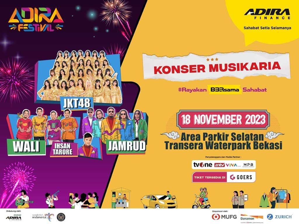 Tiket Murah Nonton Konser Musikaria di Transera Waterpark Bekasi, Ada JKT48 hingga Wali Band, Segini Harganya
