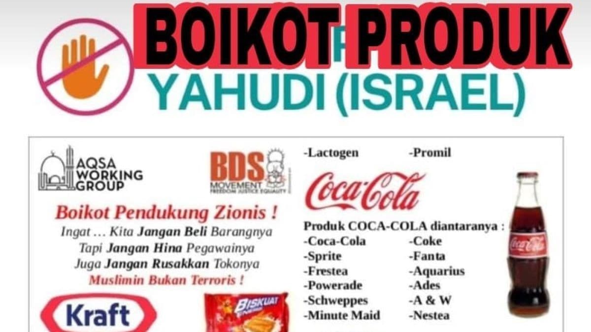 Ini Daftar Brand Pro Israel yang Jadi Target Utama untuk Diboikot Menurut BDS, Netizen Wajib Tahu!