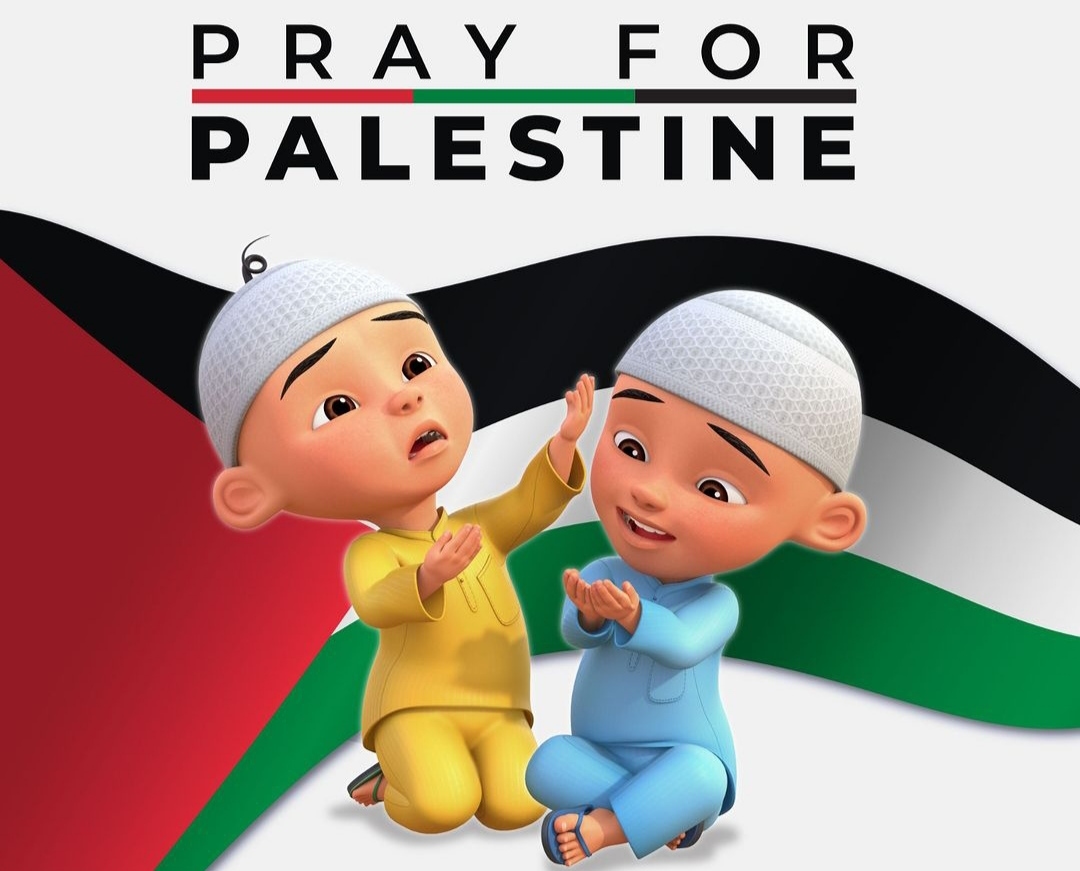 MasyaAllah, Tak Hanya Public Figure, Upin dan Ipin Juga Ikut Doakan Palestina