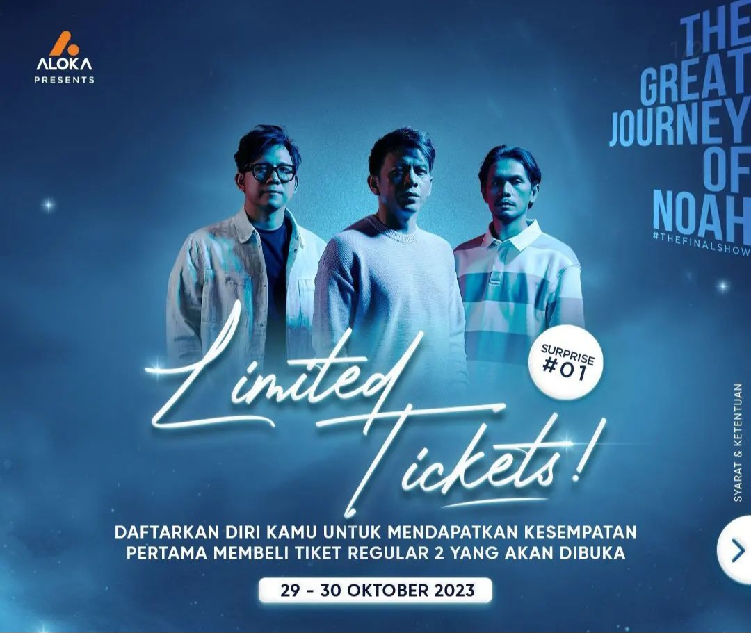 Pemesanan Tiket Konser Tunggal Noah 'The Great Journey of Noah The Final Show' Sudah Dibuka, Simak Jadwalnya