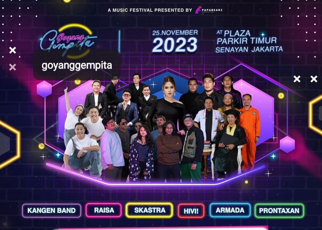 Festival Musik 'Goyang Gempita' di Parkir Timur Senayan, Ada Kangen Band, Hivi Hingga Raisa, Cek Jadwal dan Harga Tiketnya