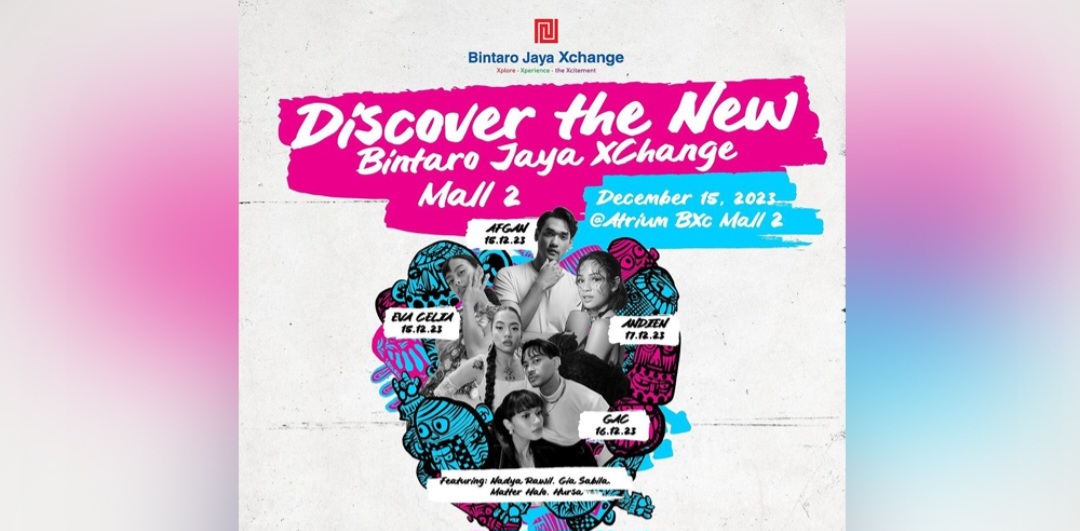 Serbu! Konser Gratis Tiga Hari Berturut-turut di Bintaro Xchange Mall 2, Ada Afgan, GAC hingga Andien