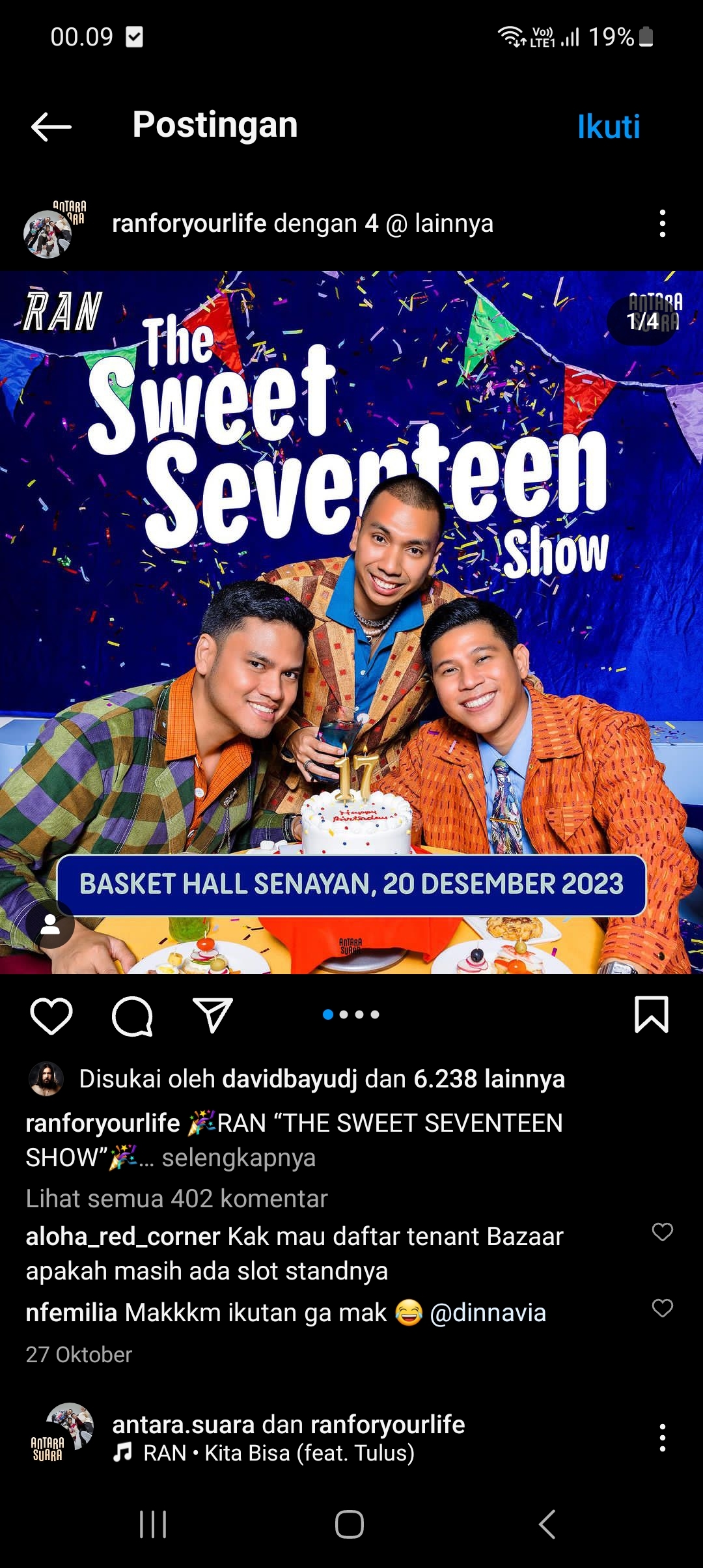 Raners Jangan Lupa! Besok RAN Bakal Gelar Konser Perayaan Ke-17