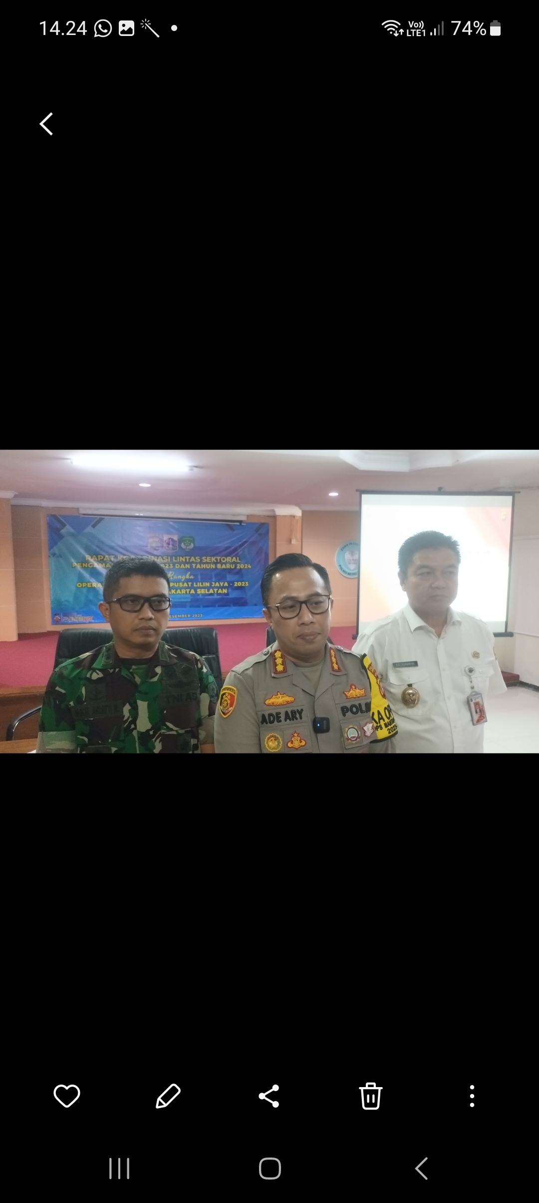 Pengamanan Nataru, 1549 Personel Gabungan Amankan 133 Gereja di Jaksel