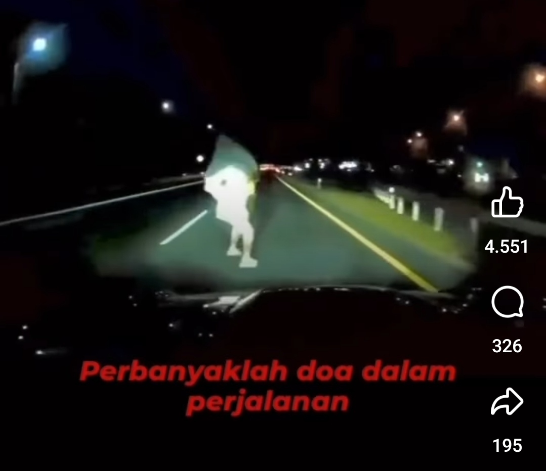 Viral Video Mobil Tabrak Jin di Tol Cipali, Penampakan Manusia Serba Putih, Bemper Kiri Rusak