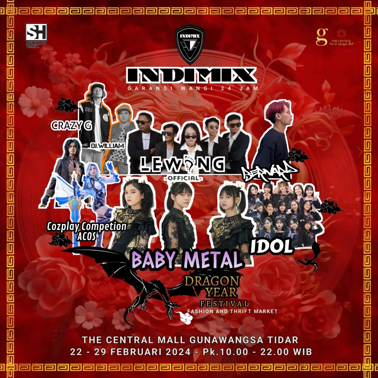 Pesta Tahun Naga di Surabaya, Ada Dragon Year Festival di The Central Mall Gunawangsa Tidar, Catat Tanggal Acaranya!