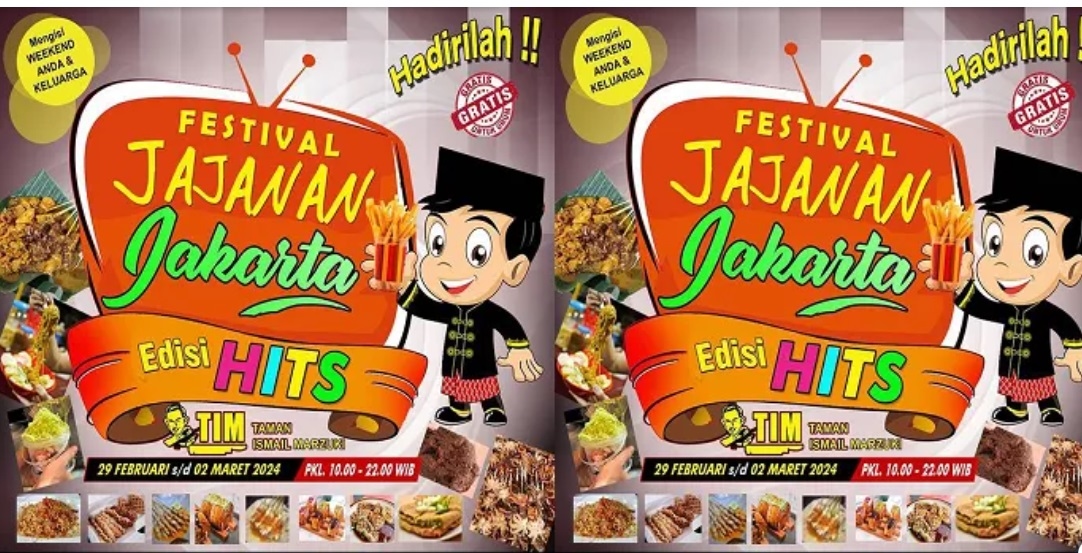 UNDANGAN TERBUKA! Festival Jajanan Jakarta Edisi Hits Bakal Digelar di Taman Ismail Marzuki Akhir Pekan Ini, Simak Rangkaian Acaranya di Sini