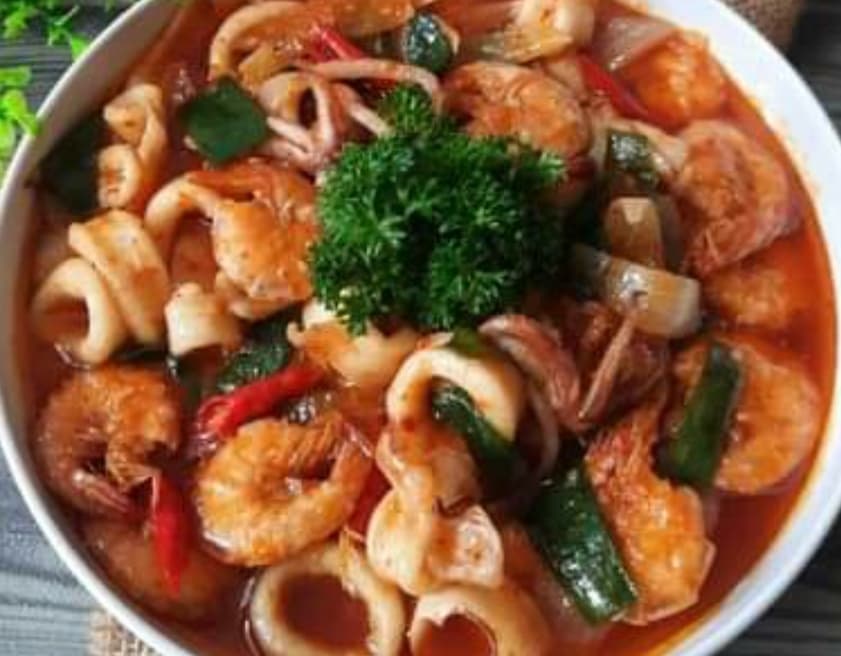 Spesial, Resep Cumi Udang Saus Padang untuk Buka Puasa