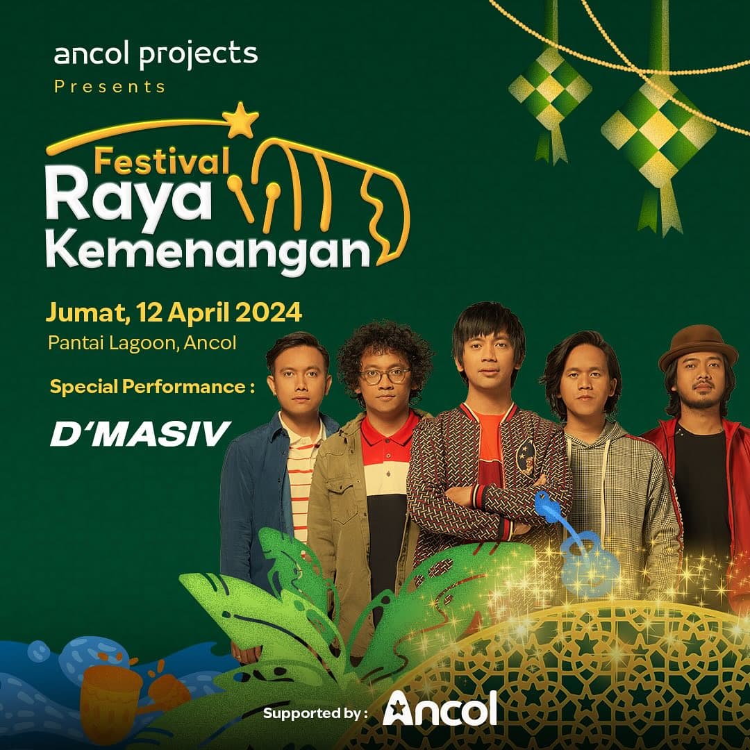 Rayakan Hari Kemenangan di Ancol, Ada Parade Ketupat, Live Cooking Big Kuali hingga Konser D'Masiv, Last Child dan Vieratale, Catat Tanggalnya!