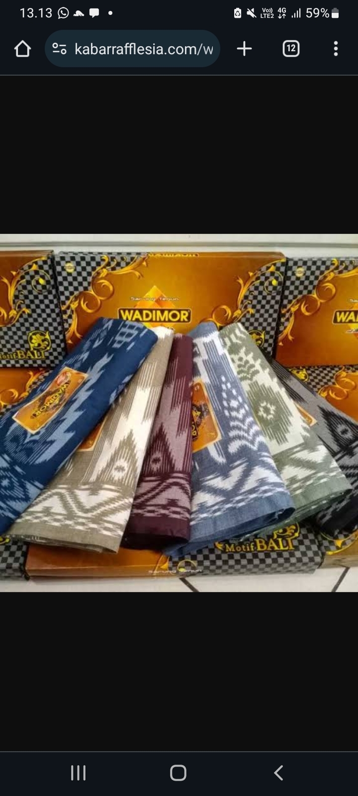 Inilah 6 Rekomendasi Sarung Wadimor Terbaik Beserta Harganya, Adem dan Nyaman Dikenakan