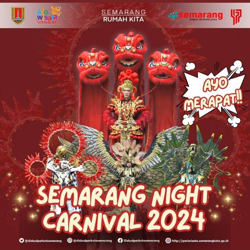 GRATIS! Semarang Night Carnival 2024, Malam Ini. Ada Tari Kolosal hingga Wayang On The Street, Berikut Rundown dan Lokasi Acaranya