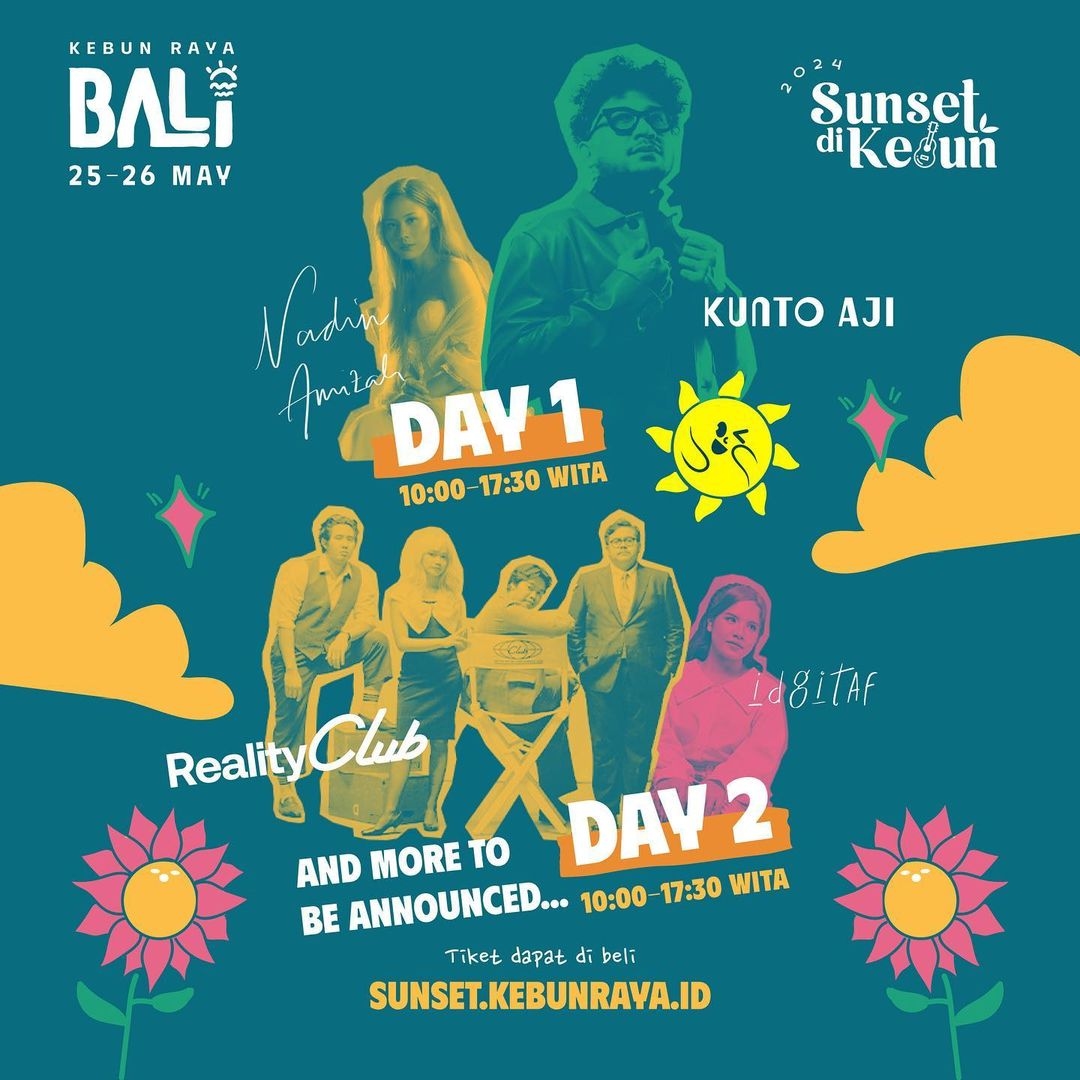 KONSER SAHDU: Sunset di Kebun Raya Bali 2024 Barengan Nadin Amizah dan Kunto Aji, Catat Waktu dan Lokasinya