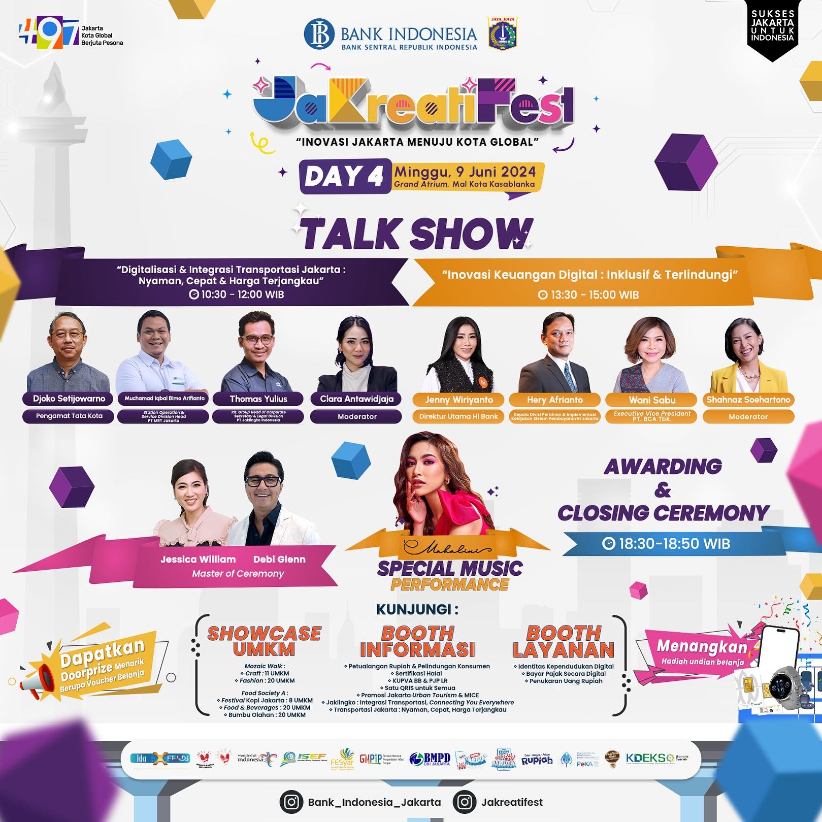 KONSER GRATIS AKHIR PEKAN INI: Mahalini Akan Manggung Pada Event Jakreatifest 2024 di Mal Kota Kasablanka, Simak Info Selengkapnya di Sini