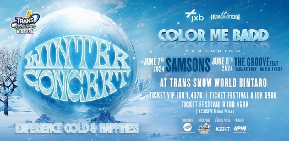 SORE INI! Ada Winter Concert di Trans Snow World Bintaro: Nonton Color Me Badd, The Groove, Andien, Iwa K, Sampai Hivi Bernuansa Musim Dingin