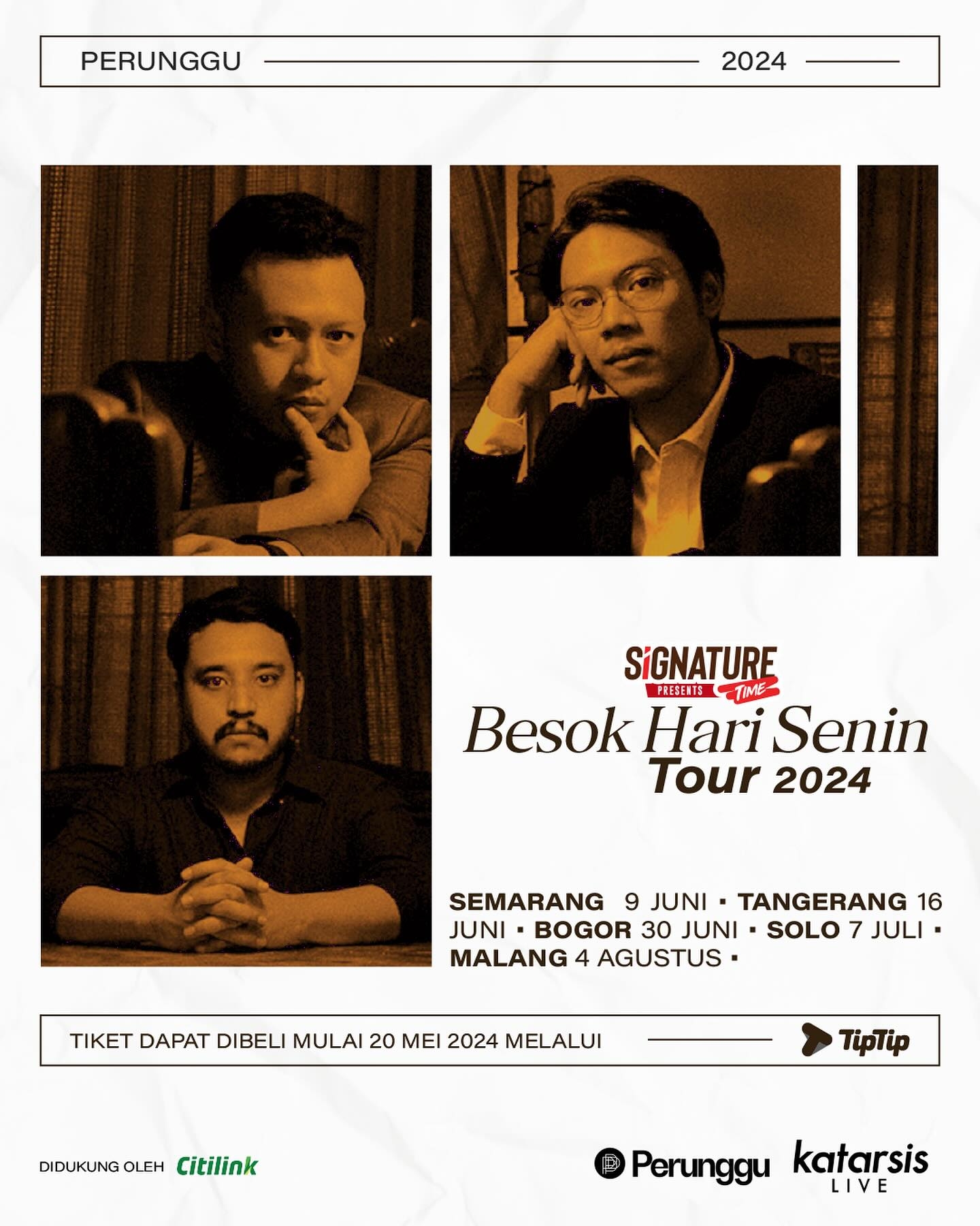 Band Perunggu Gelar Konser Setiap Hari Minggu di 5 Kota di Indonesia, Pastikan Kalian Ikut Bersenang-senang Karena "Besok Hari Senin"