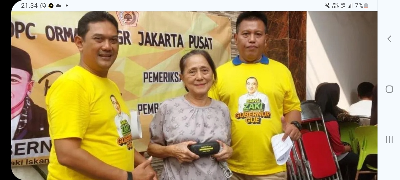 Perkenalkan Bacagub Jakarta Zaki Iskandar, MKGR DKI Bagikan 100 Kacamata Baca ke Warga Kemayoran