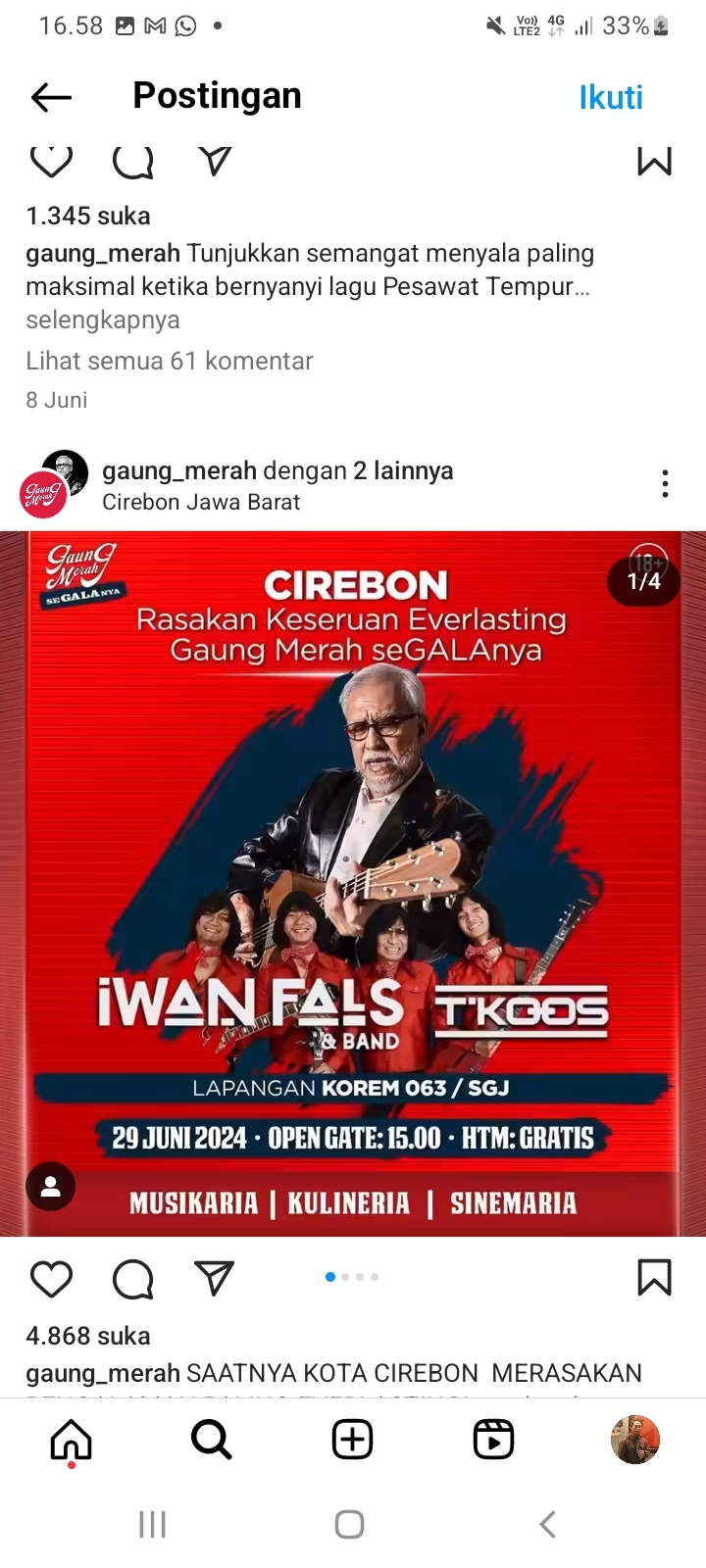 OI CIREBON MERAPAT! Besok Konser Gratis Iwan Fals Lokasinya di Sini, Jangan Lupa Catat Syaratnya