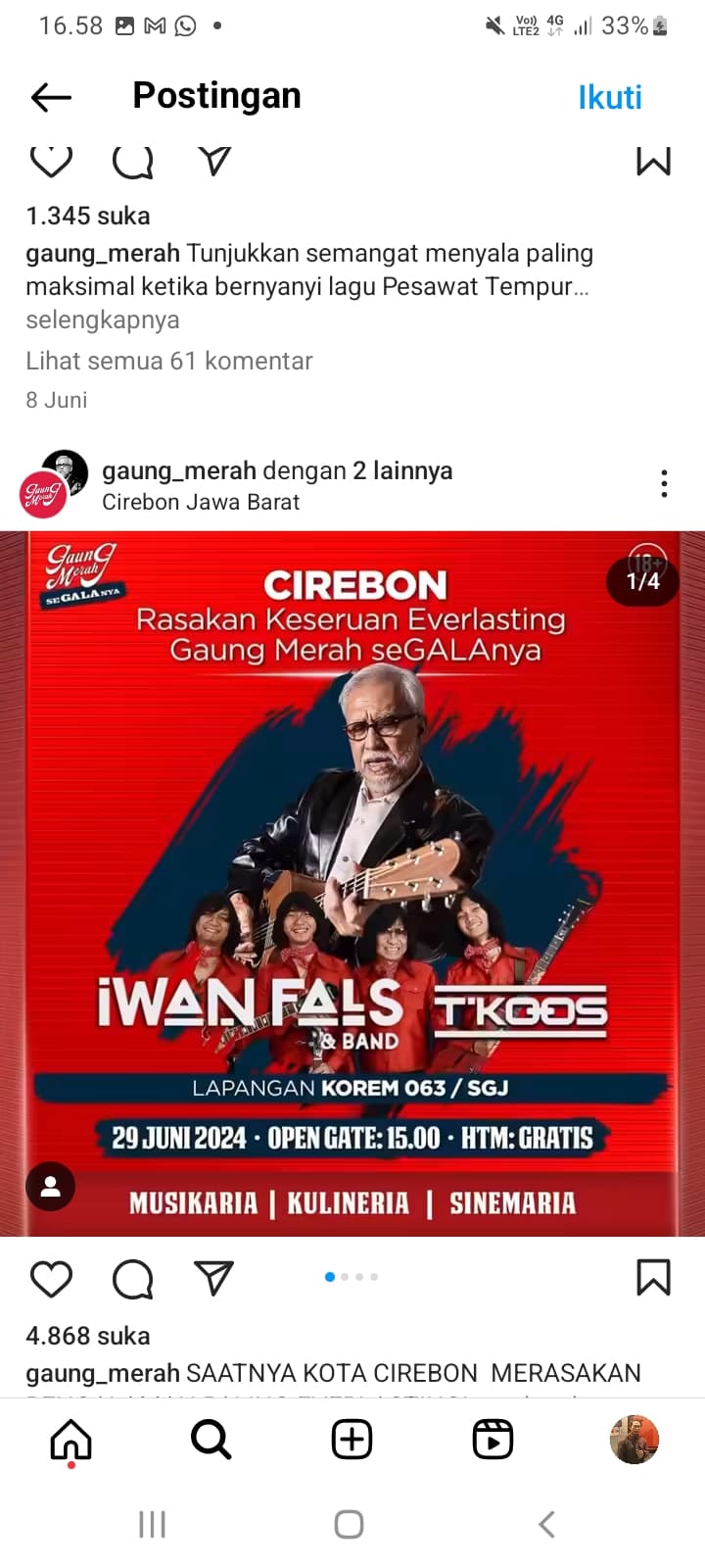 OI CIREBON MERAPAT! Besok Konser Gratis Iwan Fals Lokasinya di Sini, Jangan Lupa Catat Syaratnya