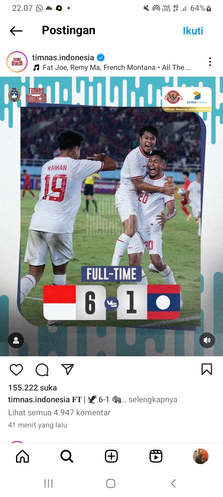 Timnas Indonesia U-16 Hajar Laos 6-1 di Manahan Solo, Langsung Lolos 16 Besar Piala AFF U-16 2024
