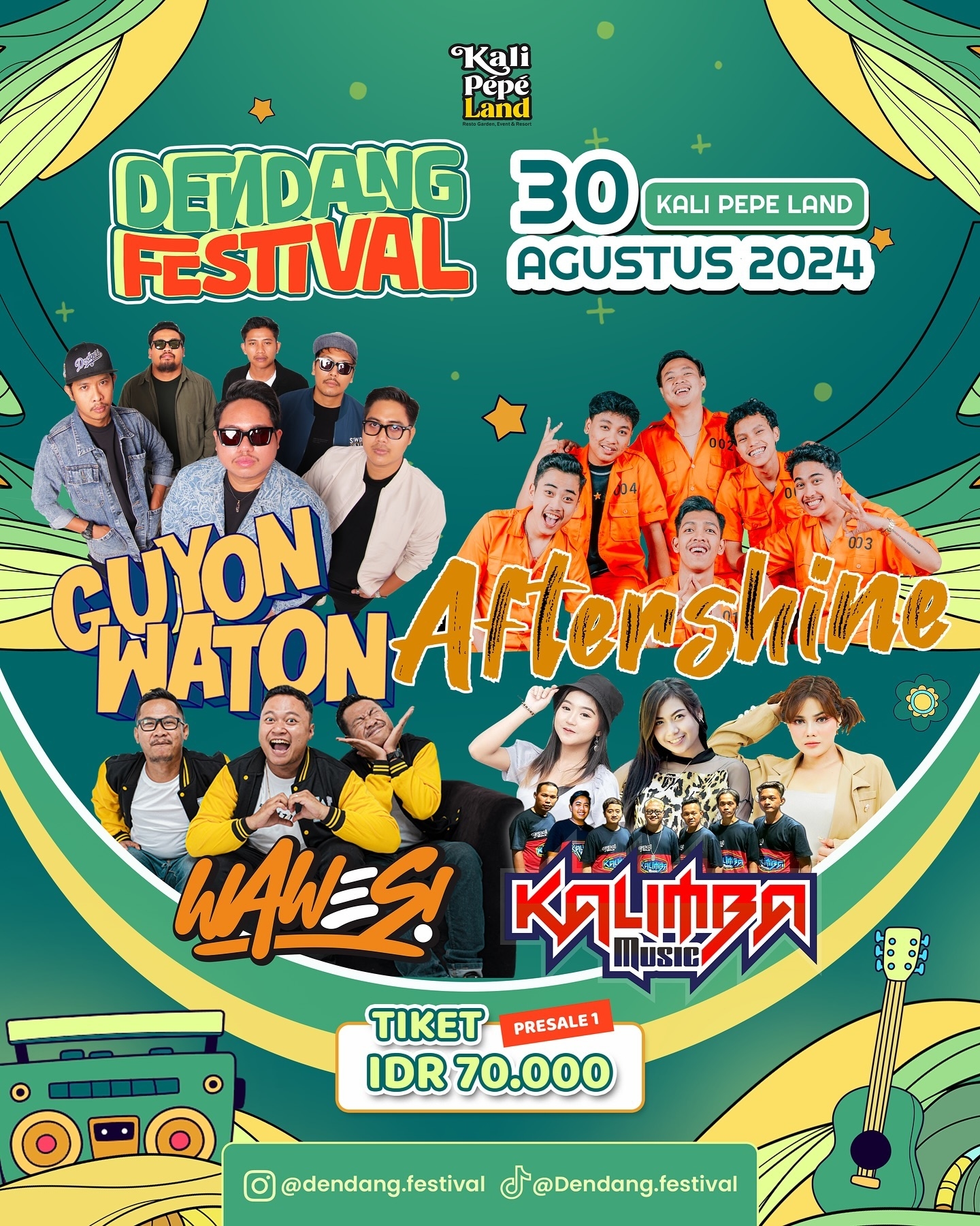 ASYIK! Hanya dengan Rp 70 Ribu Kalian Bisa Menikmati Konser Guyon Waton hingga Aftershine di Dendang Festival 2024, Cek Lokasi dan Tanggalnya