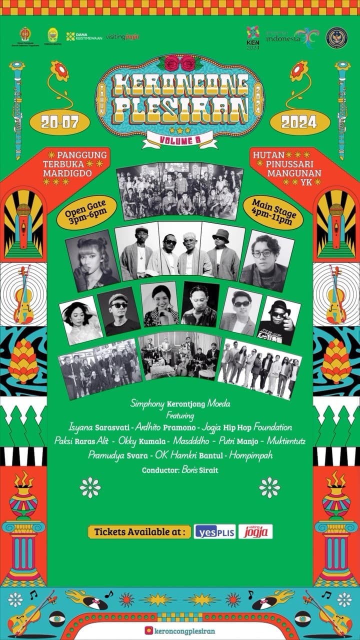 Festival Musik Keroncong Plesiran Kembali Digelar di Bantul, Menghadirkan Isyana Sarasvati, Ardhito Pramono hingga Masdddho, Segini Harga Tiketnya