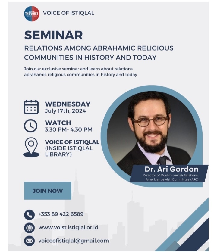 Warganet Ramai Tolak Tokoh Yahudi Ari Gordon Isi Seminar di Masjid Istiqlal, Pihak Panitia Membatalkan, Ternyata Tema yang Diangkat Tentang Ini