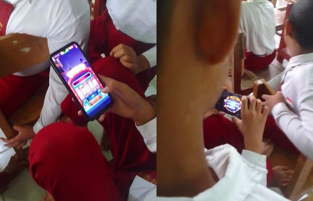 Darurat Judi Online, Pelajar SD Diduga Asyik Main Slot di Kelas