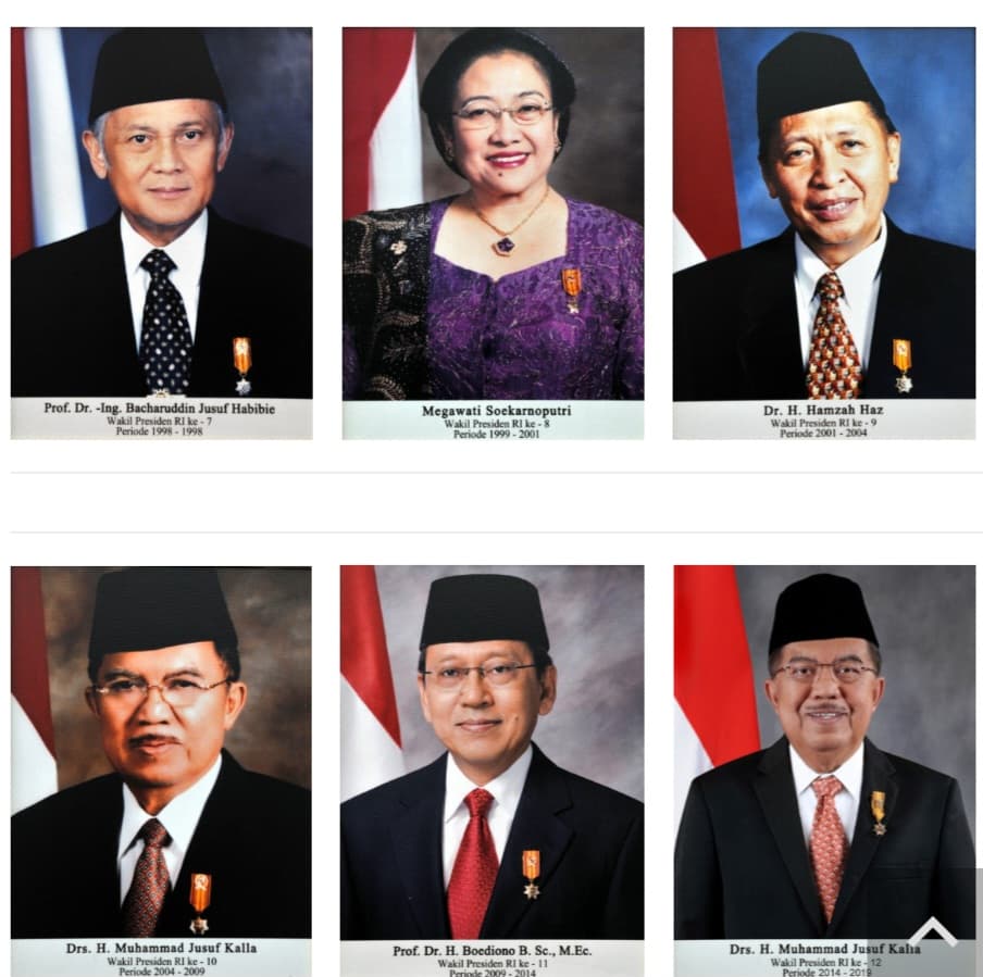 Ini Dia Urutan Wakil Presiden RI Lengkap Dari Masa Ke Masa, Ke 9 Ada Prof. Hamzah Haz yang Dikabarkan Meninggal Dunia