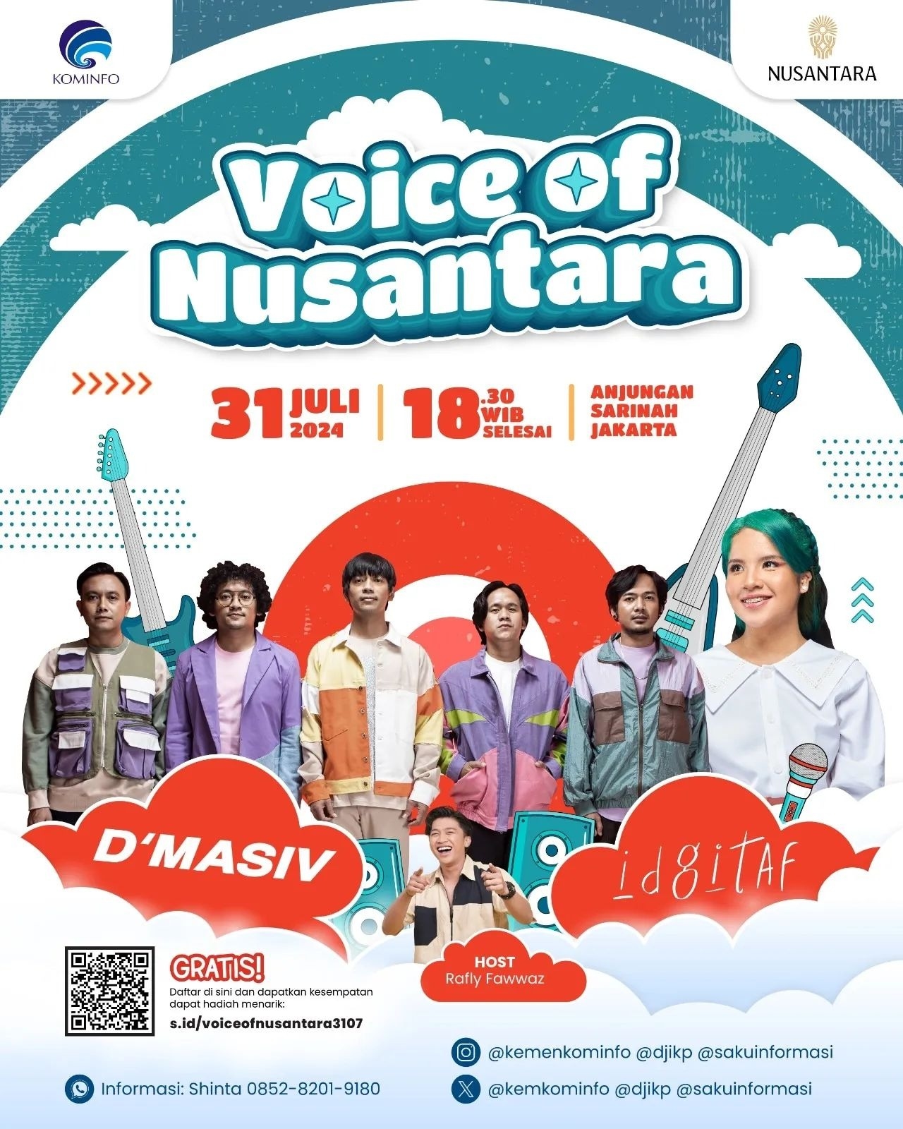 JANGAN LUPA! Besok Malam Ada Konser Gratis D’Masiv dan Idgitaf di Anjungan Sarinah Thamrin, Daftarkan Namamu di Link Ini Sekarang Juga