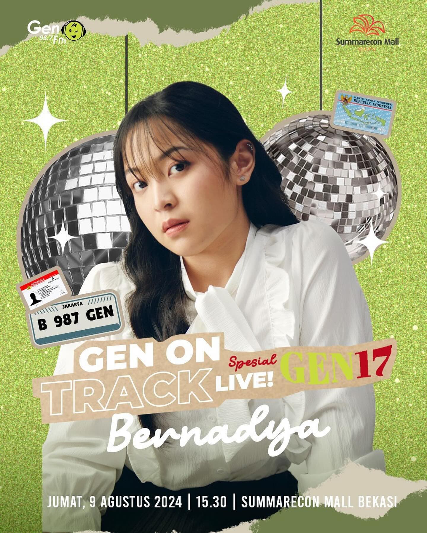 JANGAN LUPA! Konser Gratis Bernadya di Summarecon Mall Bekasi pada Jumat Lusa, 10 Penonton Beruntung Bisa Ikut Sesi Fansign dan Meet & Greet