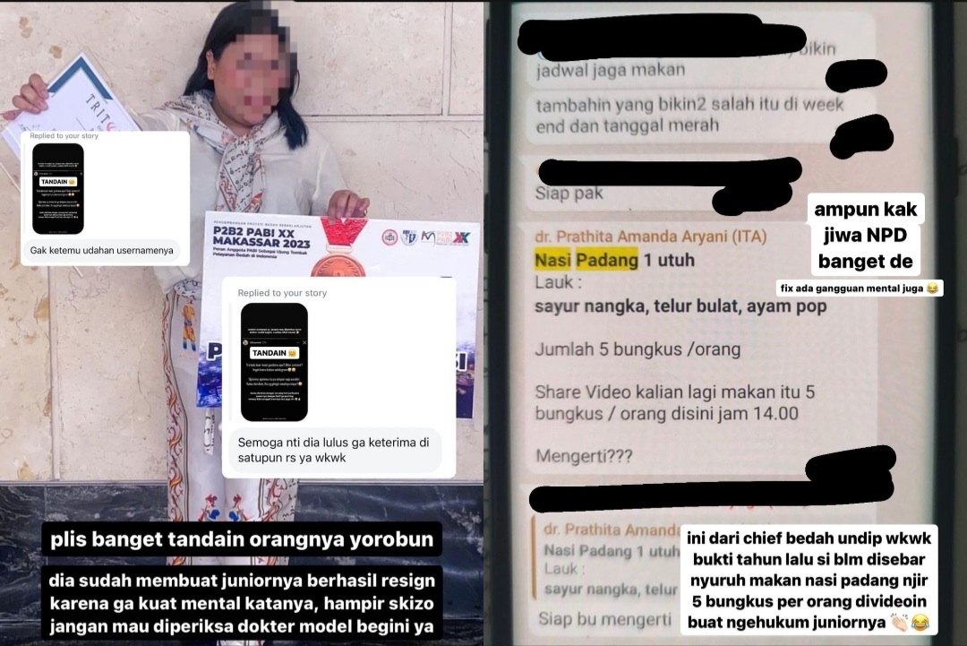 Dokter Diduga Pelaku Bullying di UNDIP Trending di Media Sosial X, Paksa Mahasiswa PPDS Makan Lima Bungkus Nasi Padang.
