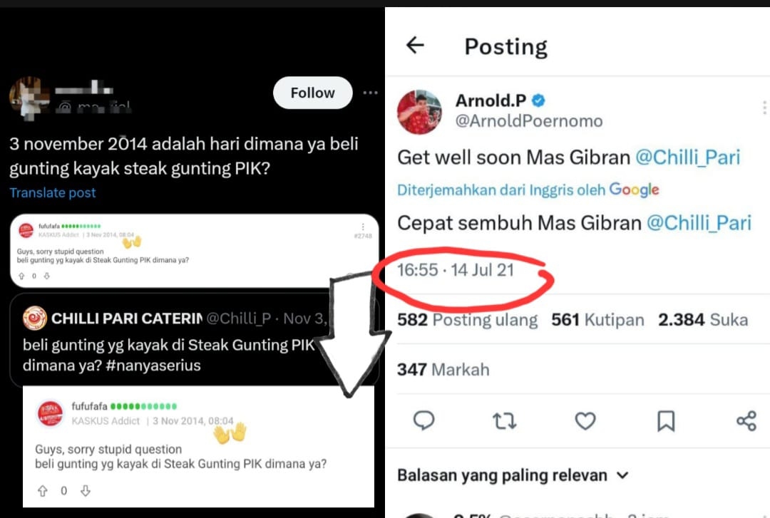 Akun X Chili Pari Jadi Bukti Kuat Pemilik Akun Fufufafa? Chef Arnold Sampai Buka Kartu