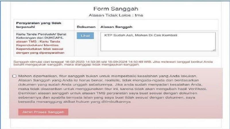 Cara Cek Pengumuman Hasil Sanggah Akhir CPNS 2024
