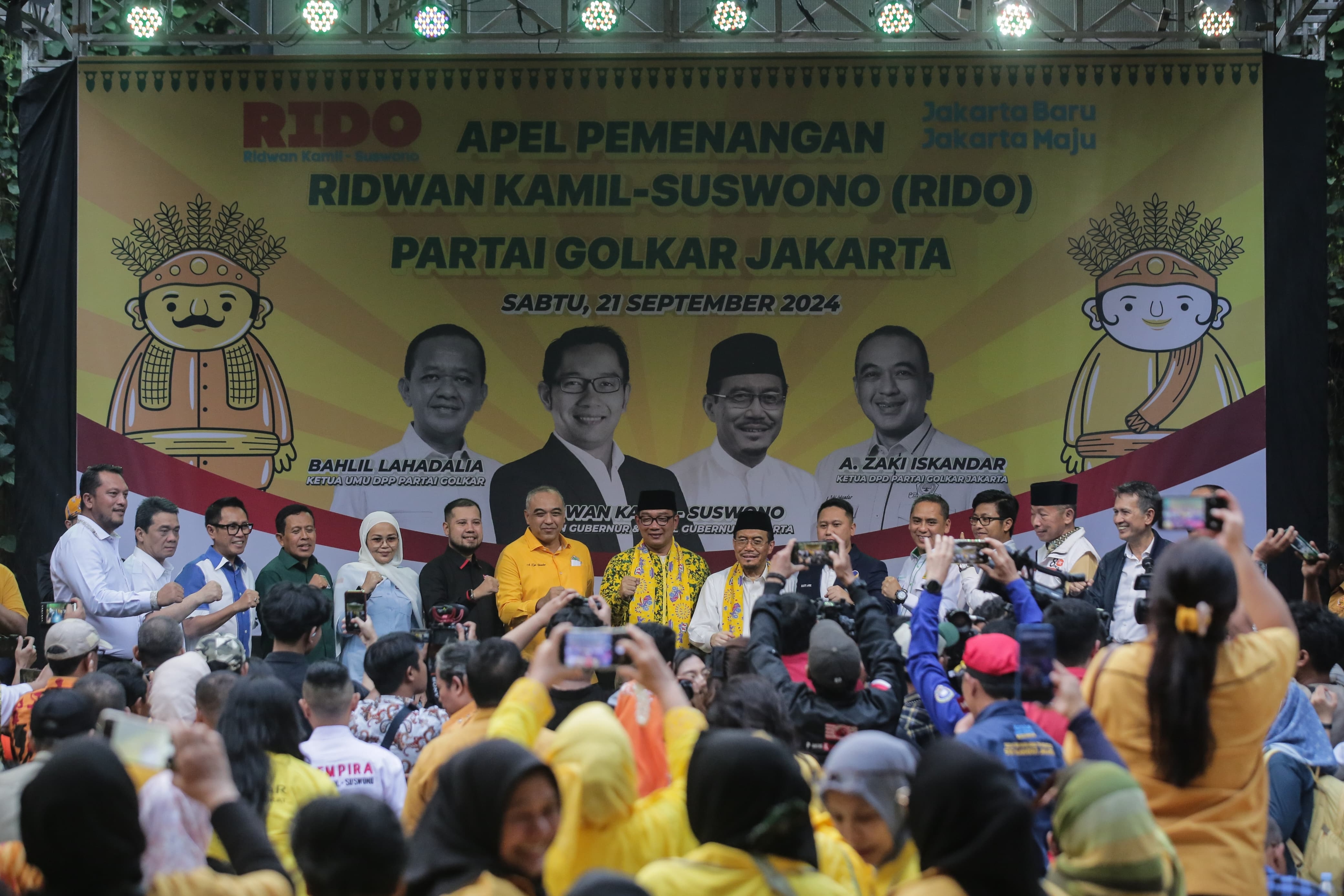 Gelar Apel Pemenangan, 1.700 Kader Golkar Siap Pasang Spanduk RIDO di Rumah Masing-masing