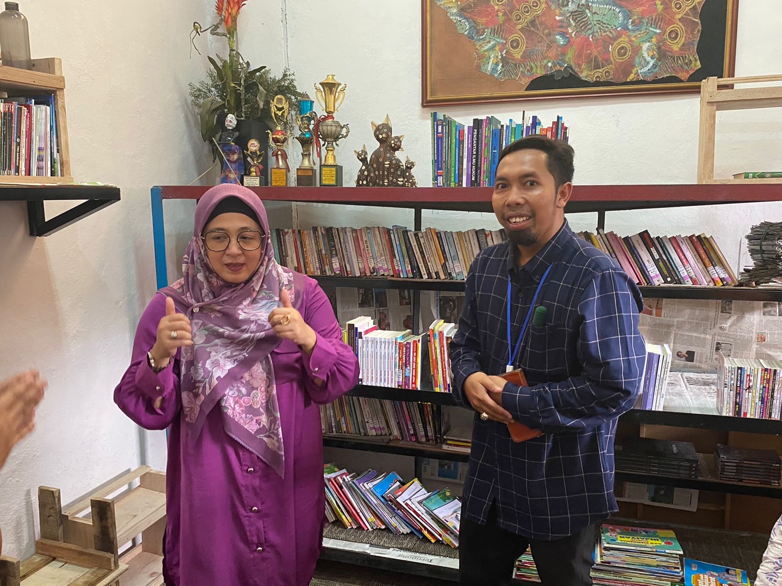 Kunjungi Taman Baca Desa Bojong Cikupa, Intan Nurul Hikmah Janji Perbanyak Taman Baca di Kabupaten Tangerang