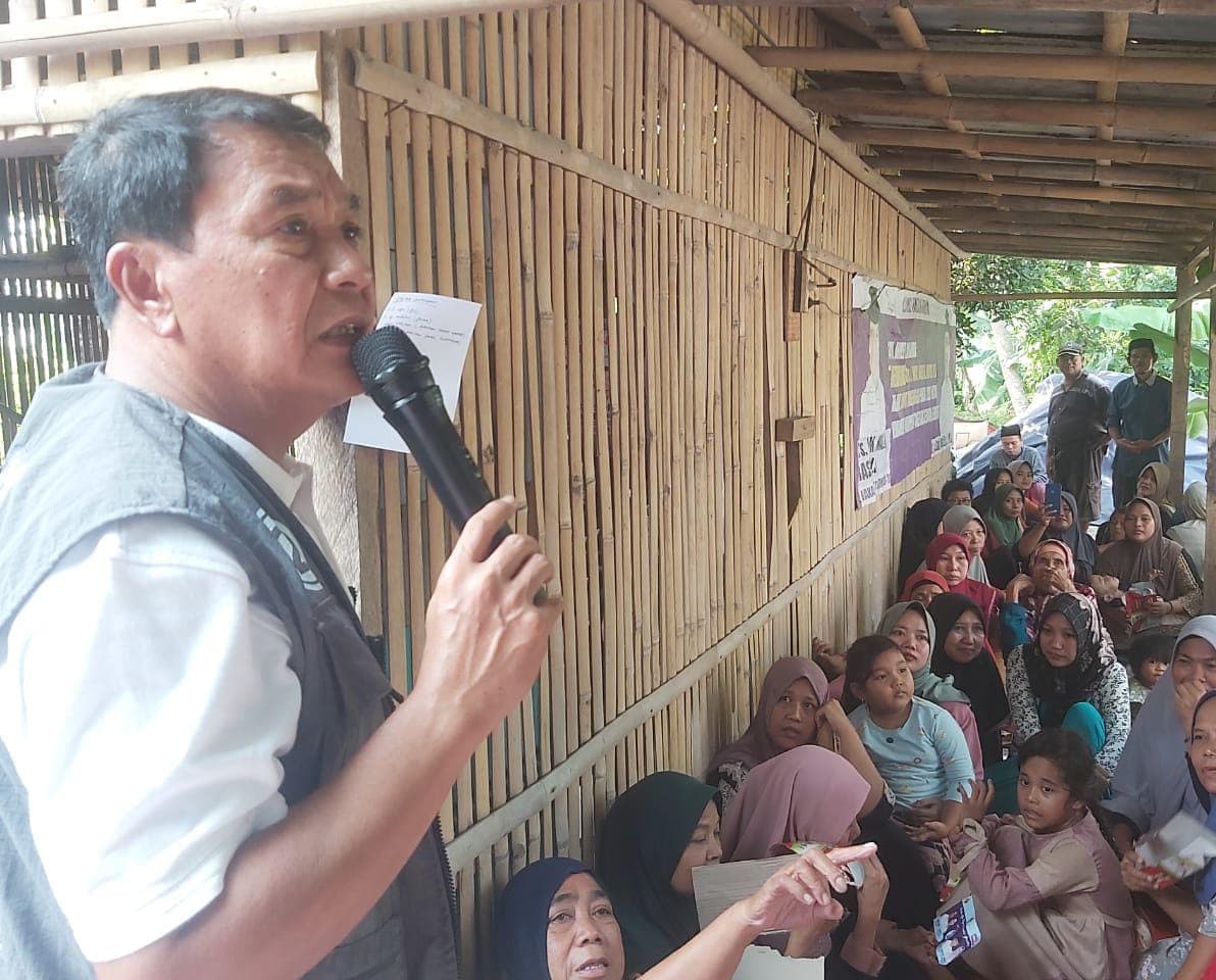 Disambut Meriah Ratusan Warga Benda, Maesyal Rasyid Janjikan Program Satu Desa Satu Ambulans Hingga Sekolah Gratis