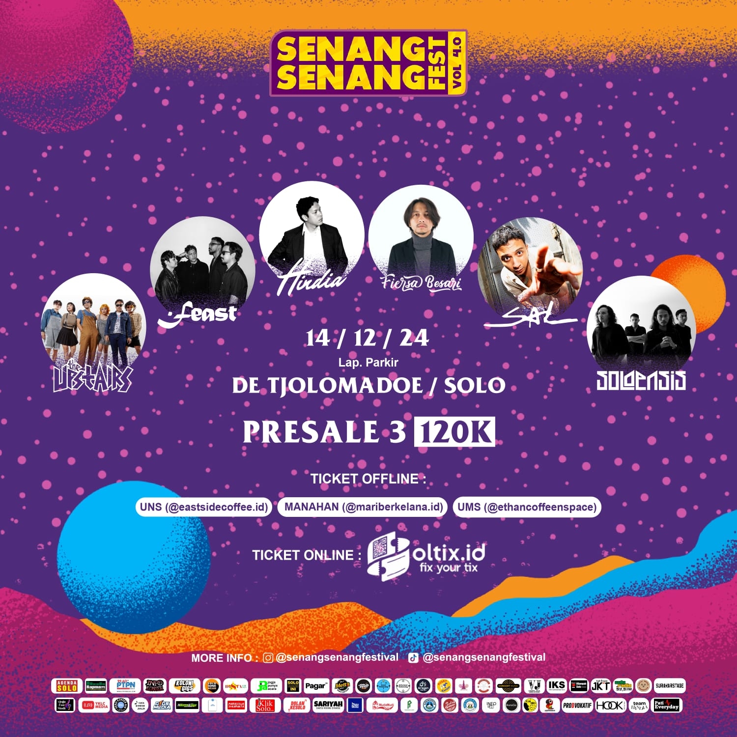 YUK! Senang-Senang di De Tjolomadoe Solo pada 14 Desember 2024, Ada Sal Priadi, The Upstairs, Feast, Hindia dan Fiersa Besari, Segini Harga Tiketnya