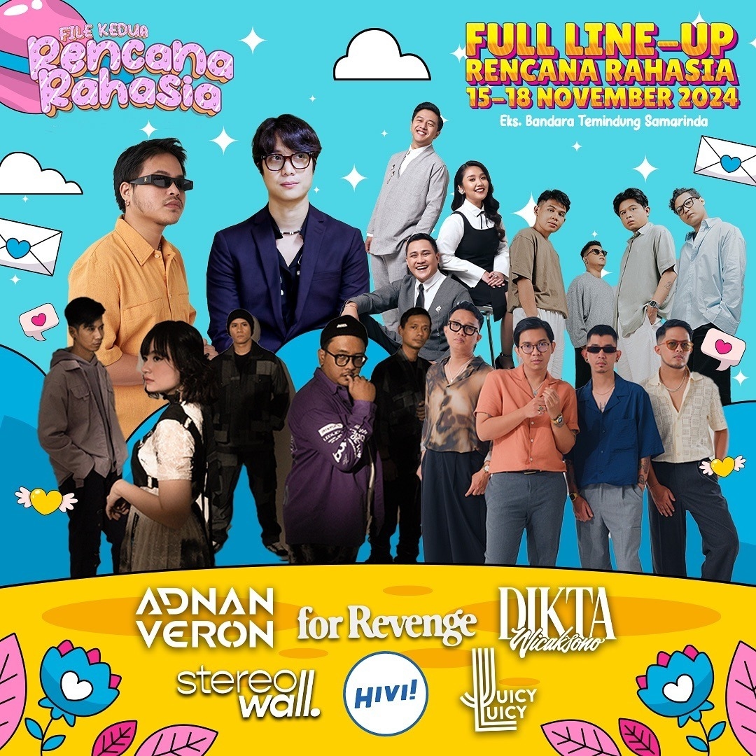 Rencana Rahasia Bakal Digelar 4 Hari di Eks Bandara Temindung Samarinda, Dimeriahkan HIVI!, For Revenge, hingga Juicy Luicy, Segini Harga Tiketnya