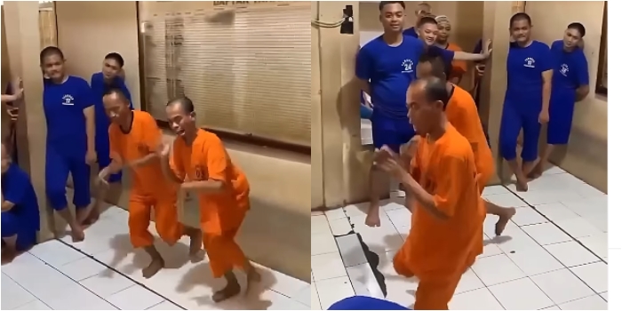 Viral Momen Gunawan Sadbor Joget Dibalik Jeruji Besi Hibur Para Tahanan Meskipun Terancam Hukuman 10 Tahun Penjara, Imbas dari Promosi Judi Online