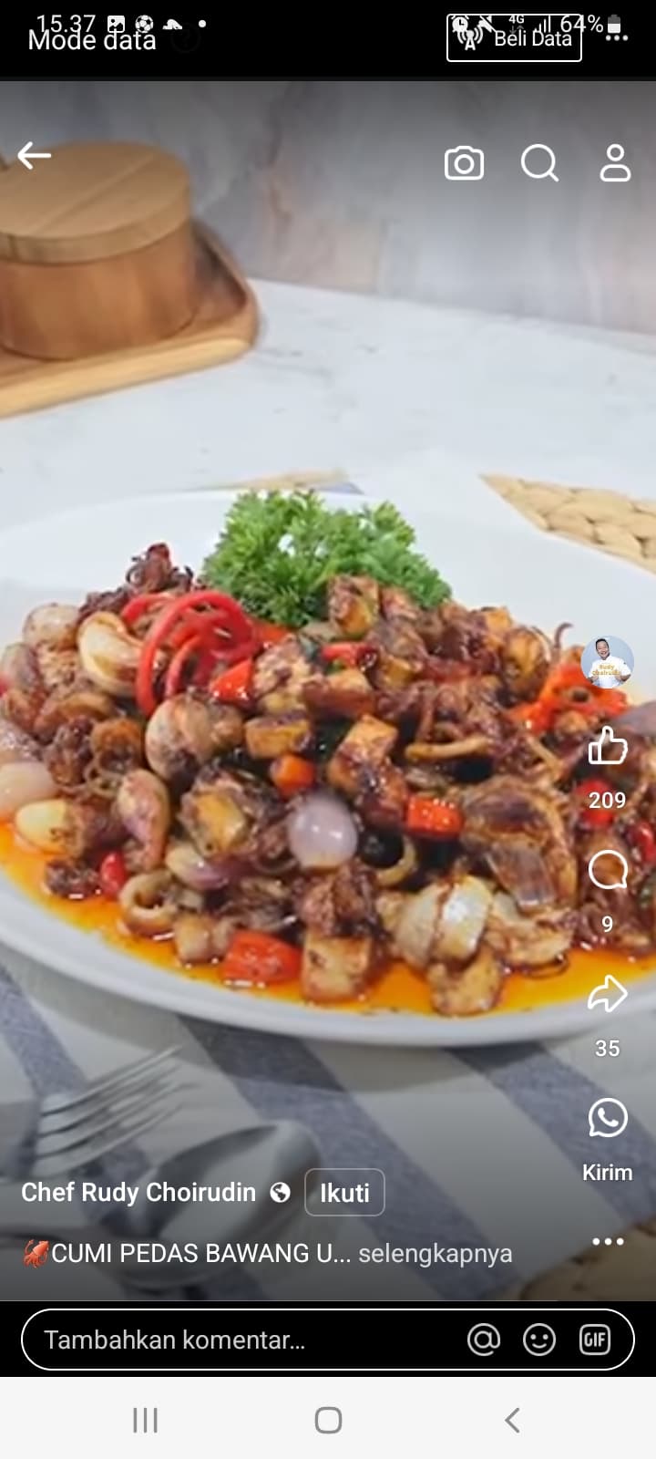 Resep Resep Cumi Pedas Bawang Utuh, Makan Sukses Dijamin Gak Berhenti Nambah Nasi
