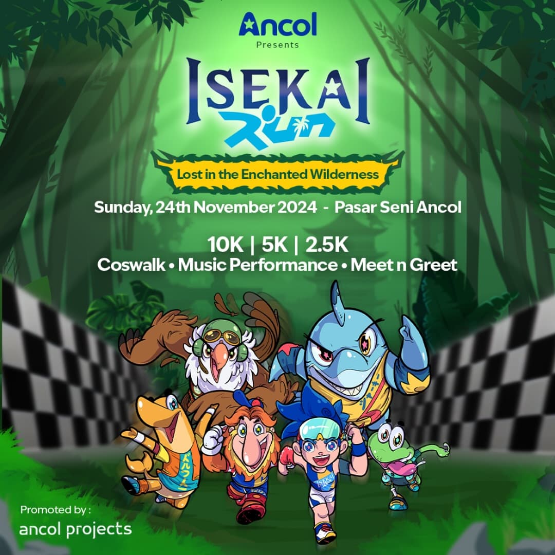 ISEKAI RUN 2024: Gabungan Olahraga, Pop Culture Jepang dan Hiburan Bakal Digelar di Ecopark Ancol pada Akhir Pekan ini, Segini Biaya Pendaftarannya