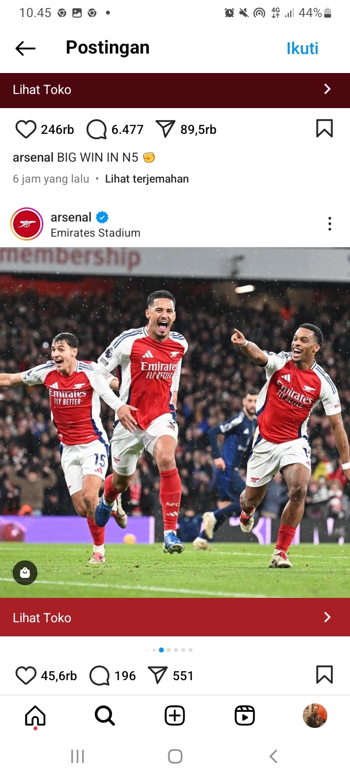 Manchester United Kalah Lagi, Moment Arsenal Cetak 2 Gol Tanpa Balas, Persaingan Papan Atas Liga Inggris Memanas