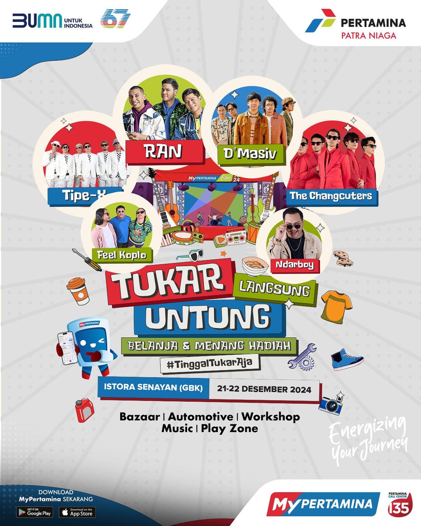 Begini Cara Dapat Tiket Gratis MyPertamina Fair Show 2024 di Istora Senayan, Menampilkan RAN, D’Masiv, Tipe-X, The Changcuters, Feel Koplo dan Ndarboy
