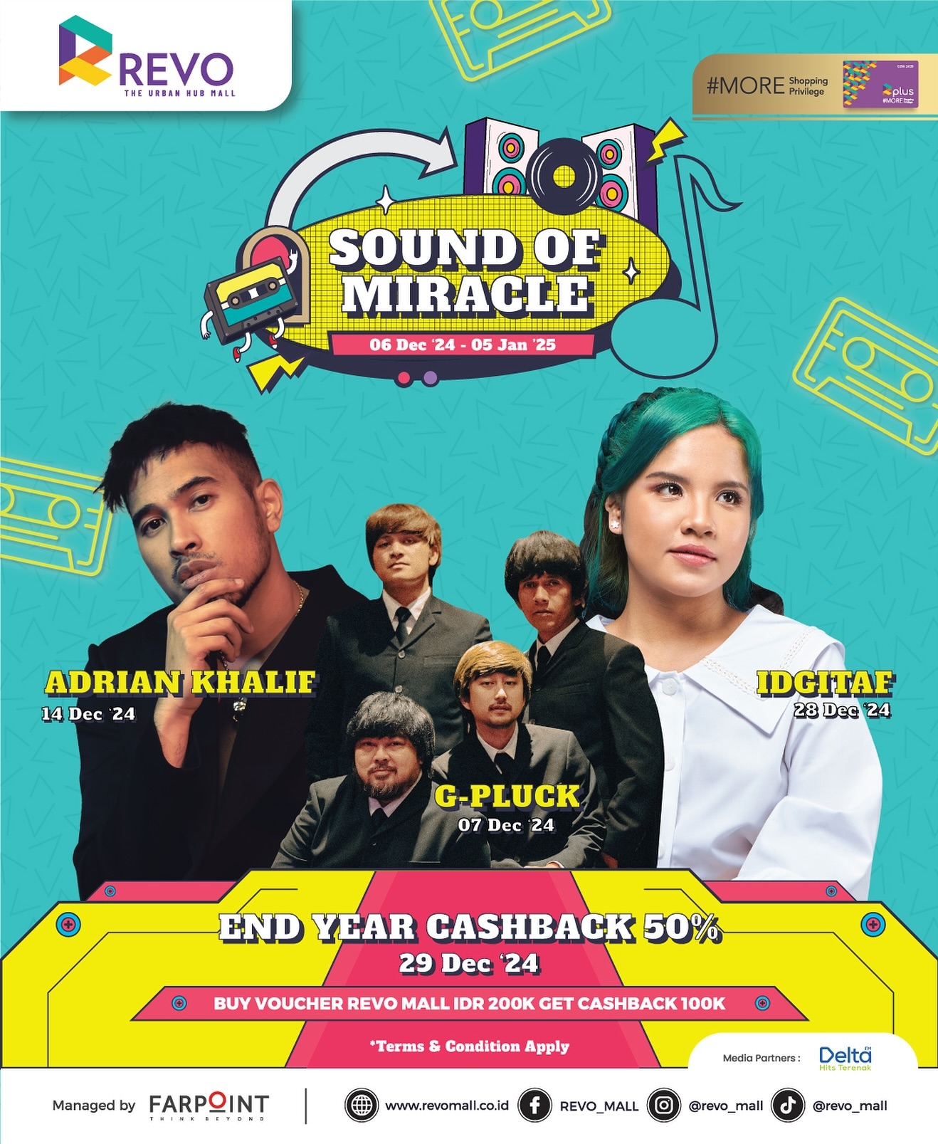 Konser Gratis Adrian Khalif hingga Idgitaf Tiap Sabtu di Revo Mall Bekasi, Berikut Jadwal Lengkapnya!