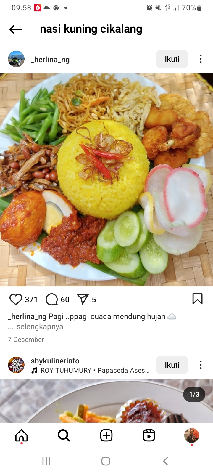 5 Rekomendasi Nasi Kuning Enak di Jakarta, Lauknya Mantul Banget